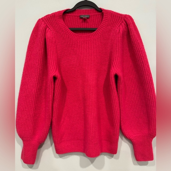 Vince Camuto Puff Shoulder Wide Sleeve Sweater Size M - Picture 1 of 7